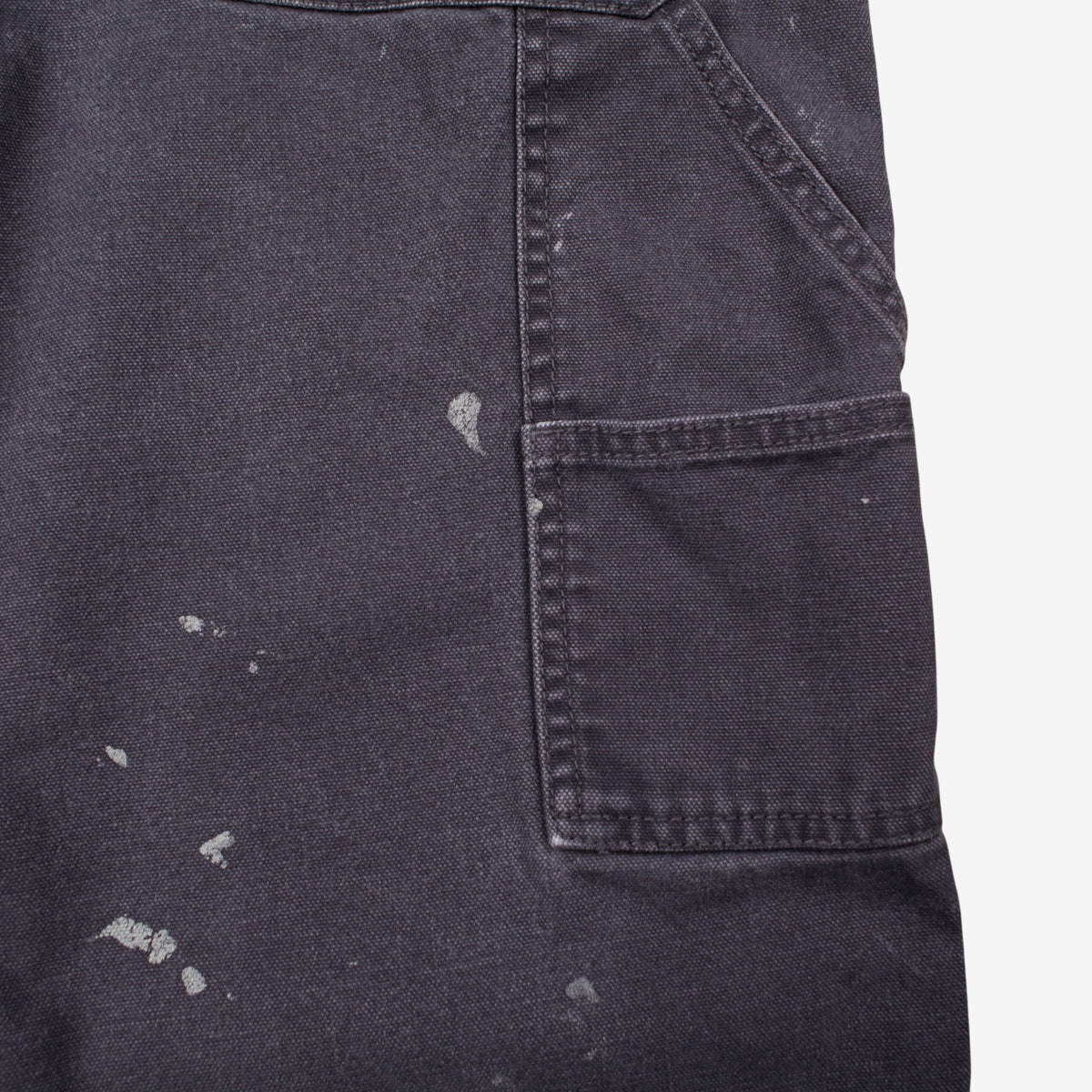 Berkley Jensen Carpenter Trousers Pants 36x32 00s Grey Straight Paint Splatter