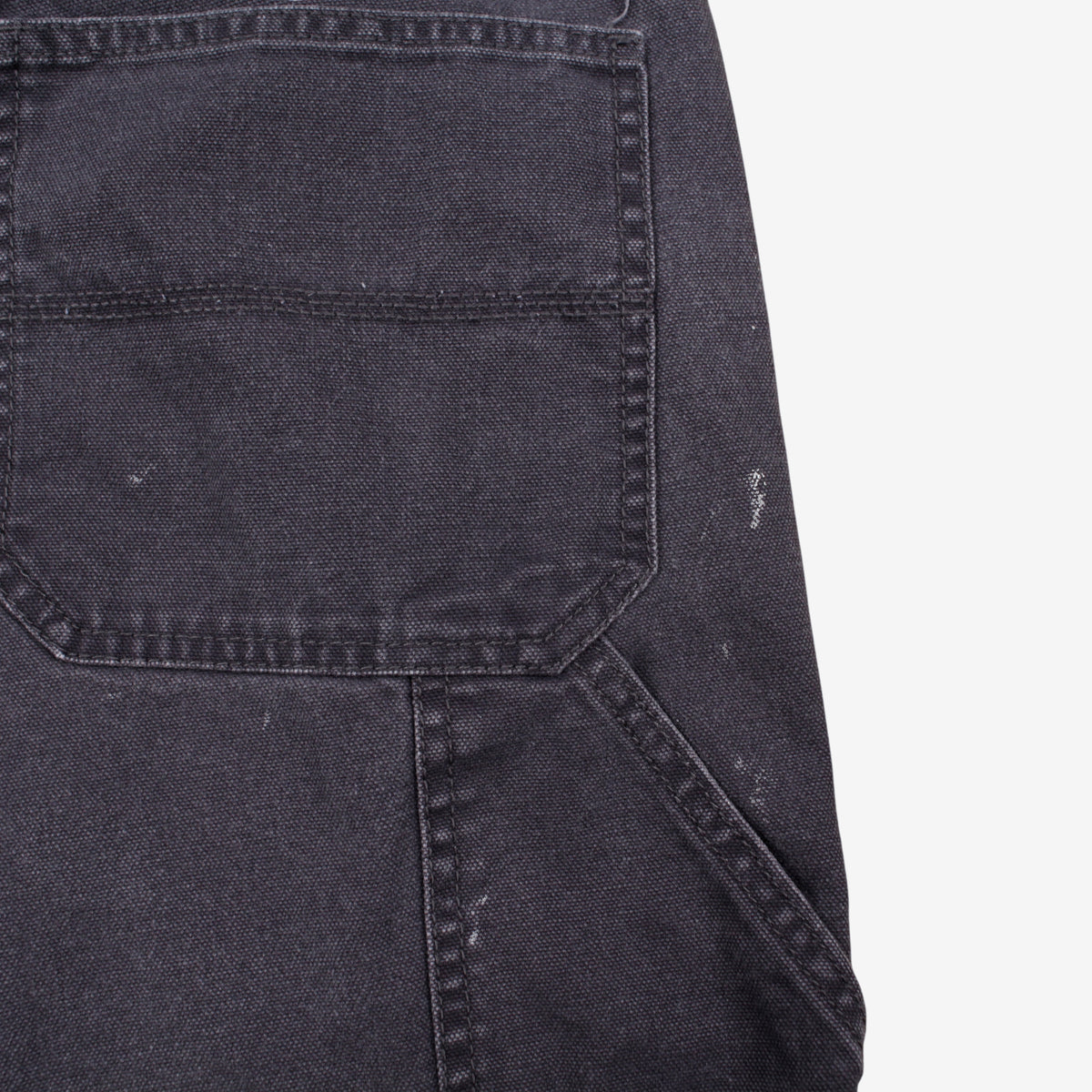 Berkley Jensen Carpenter Trousers Pants 36x32 00s Grey Straight Paint Splatter