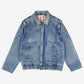 Vintage Denim Bomber Jacket S Mens 80s Blue Plaid Lined Workwear D Pocket