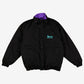 Vintage Norman Todd Bomber Jacket L Mens 90s Black Nylon Insulated Casual