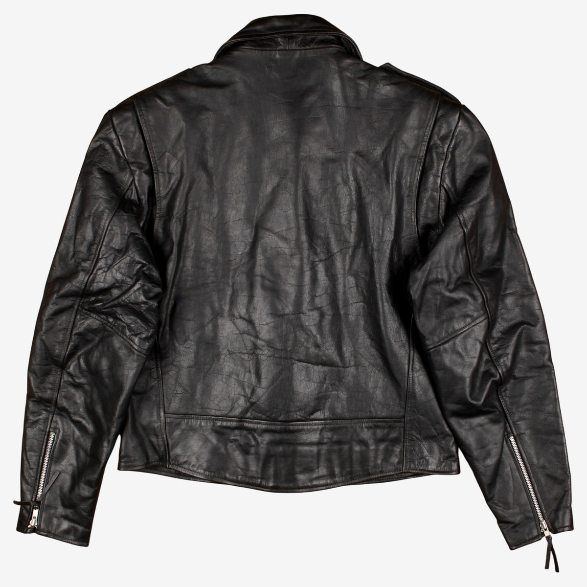 Vintage Wilsons Leather Jacket L Mens Black Biker Thinsulate Moto Heavy