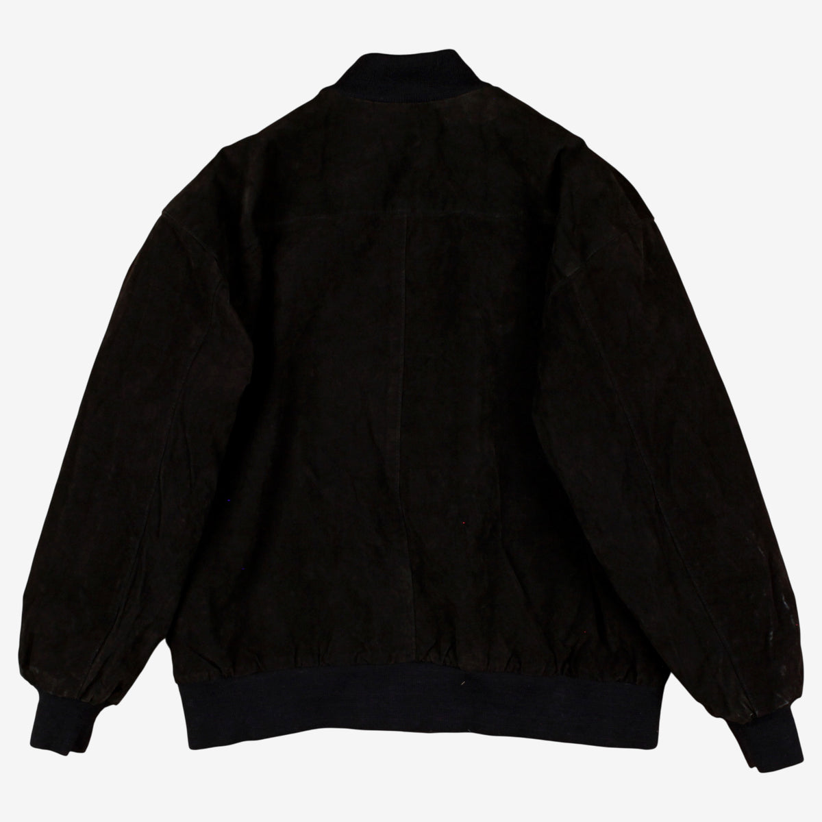 Vintage Bagatelle Bomber Jacket S Womens Black Suede Quilted Studded