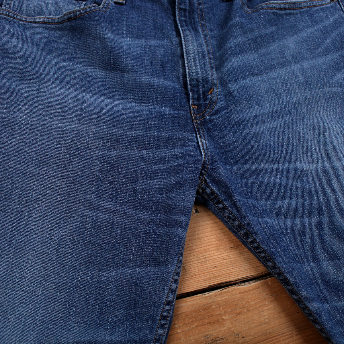 Levis 505 Jeans 34x30 Blue Regular Straight Mid Rise Stonewash Red Tab Denim