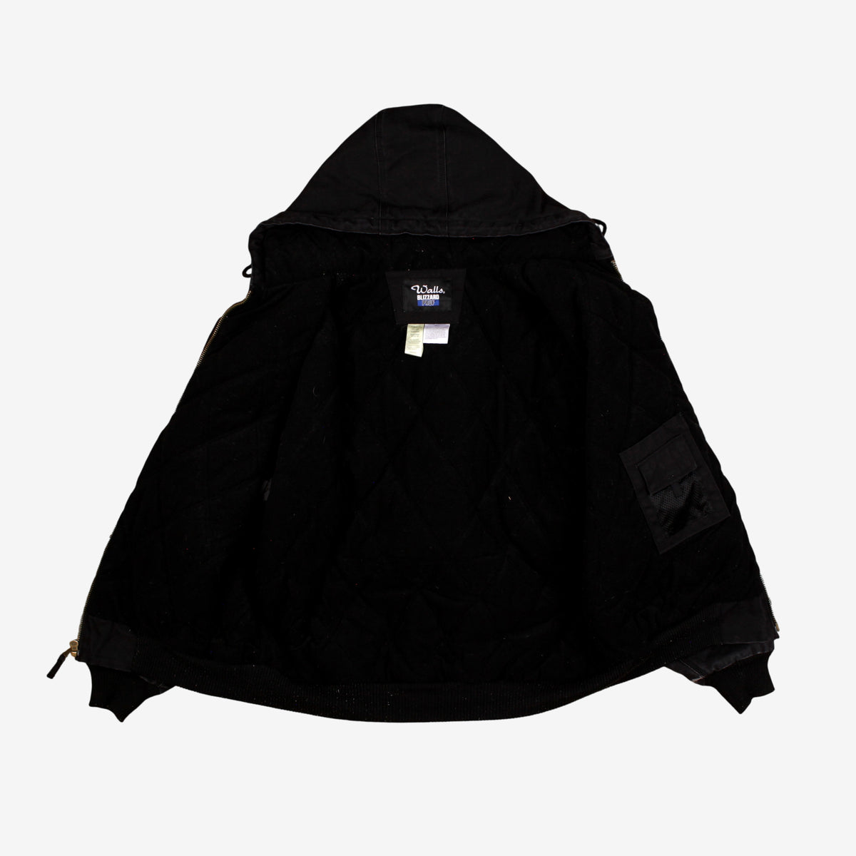 Vintage Walls Workwear Jacket 2XL Mens 90s Black Blizzard Pruf Utility Durable