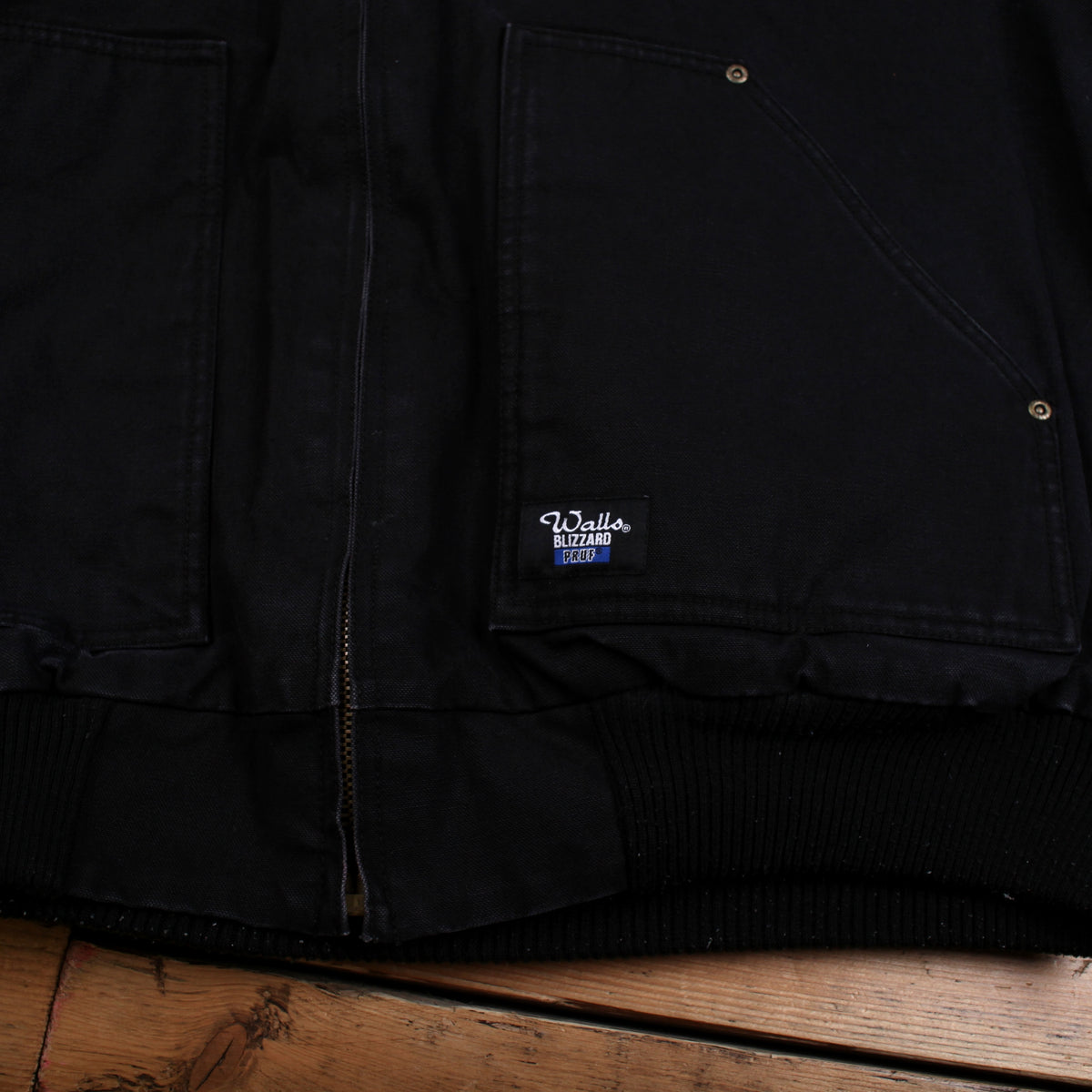 Vintage Walls Workwear Jacket 2XL Mens 90s Black Blizzard Pruf Utility Durable