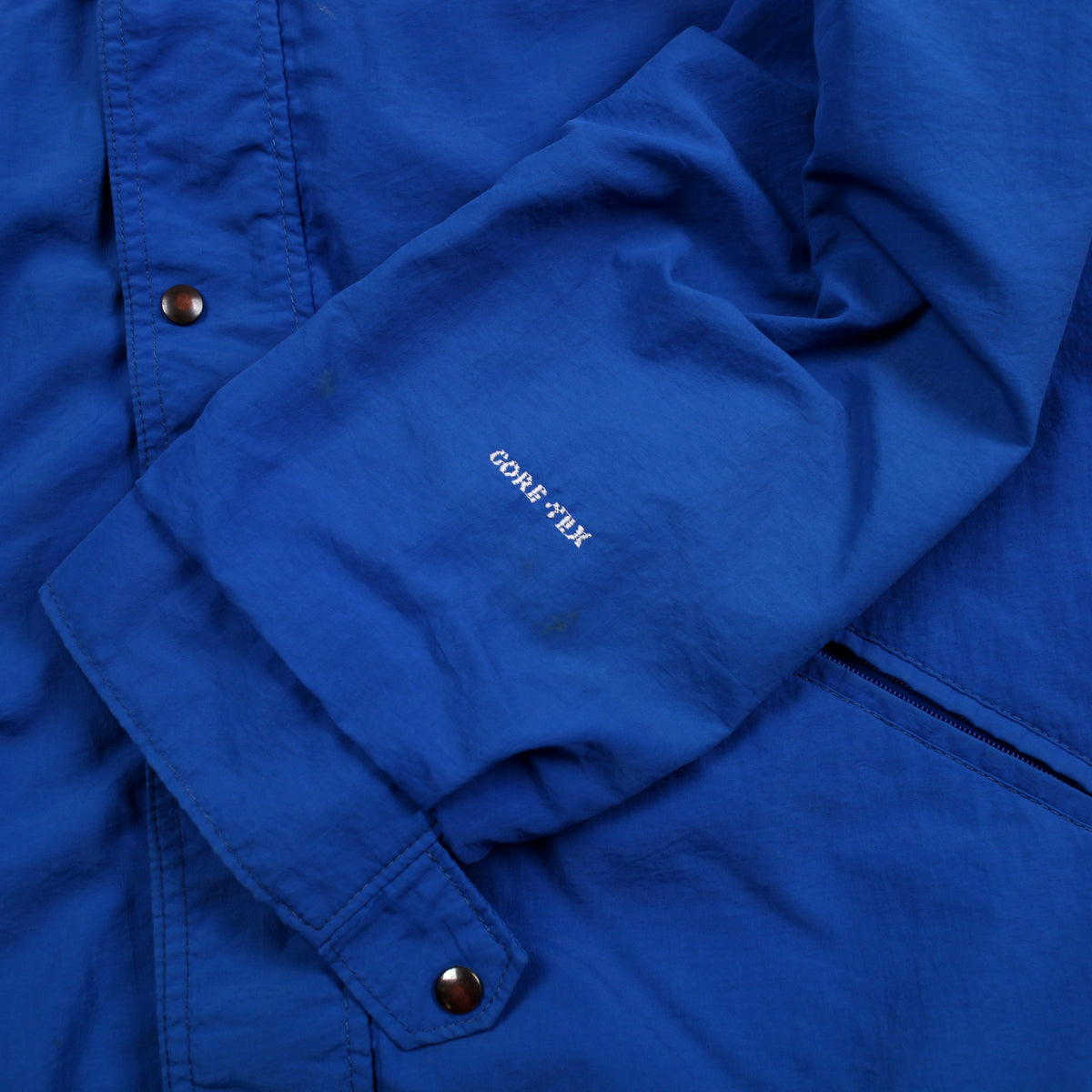 Vintage Far West Mountain Wear Jacket L Mens 80s Blue Gore-tex Hiking Technical