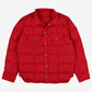 Vintage Rainier Down Puffer Jacket L Mens 80s Red Nylon Insulated Warm