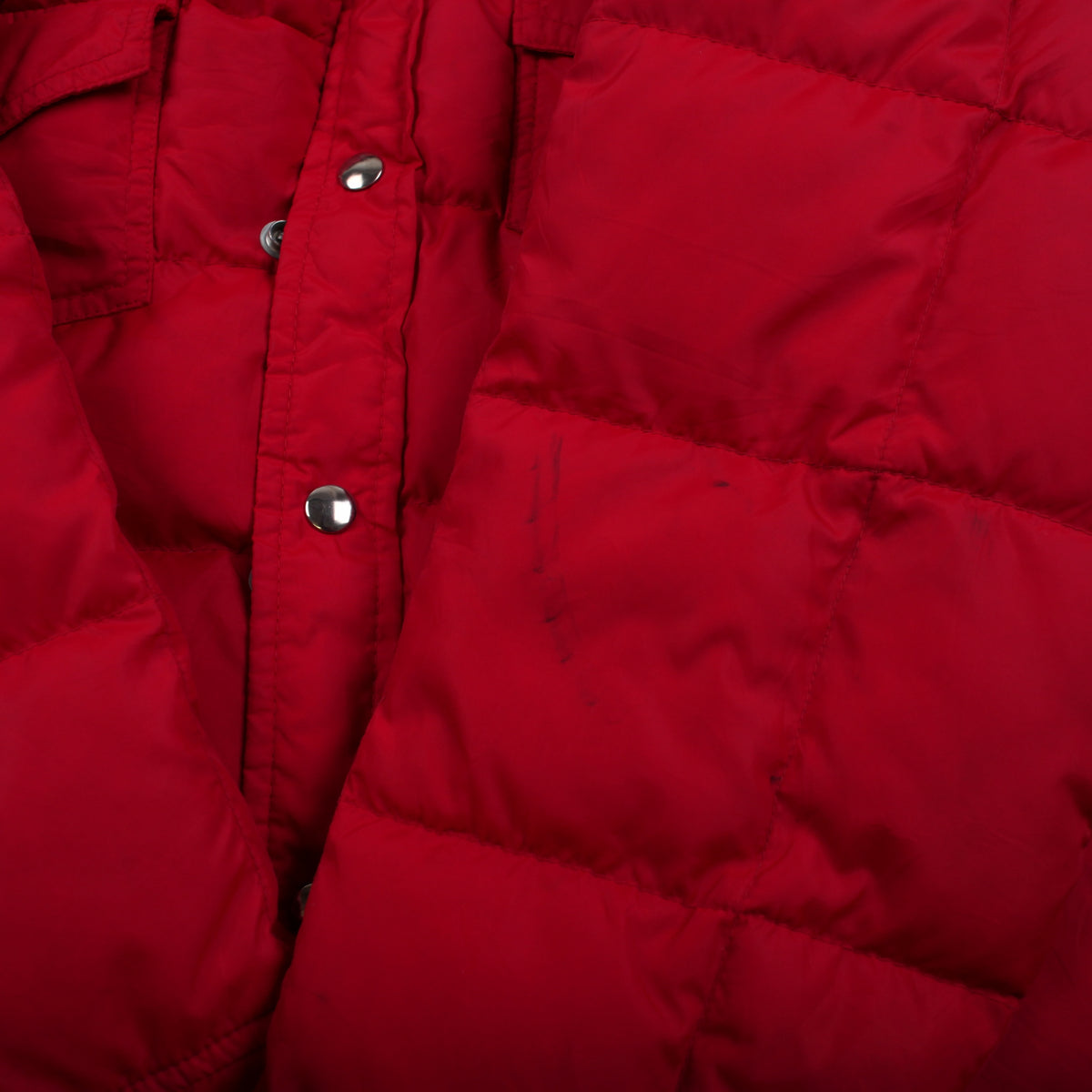 Vintage Rainier Down Puffer Jacket L Mens 80s Red Nylon Insulated Warm