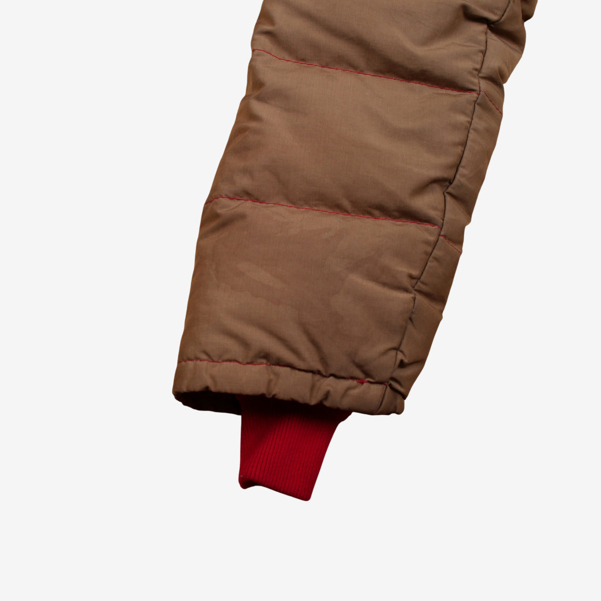 Vintage Uphill Down Products Puffer Jacket M Mens 70s Brown Superior Nylon Tan