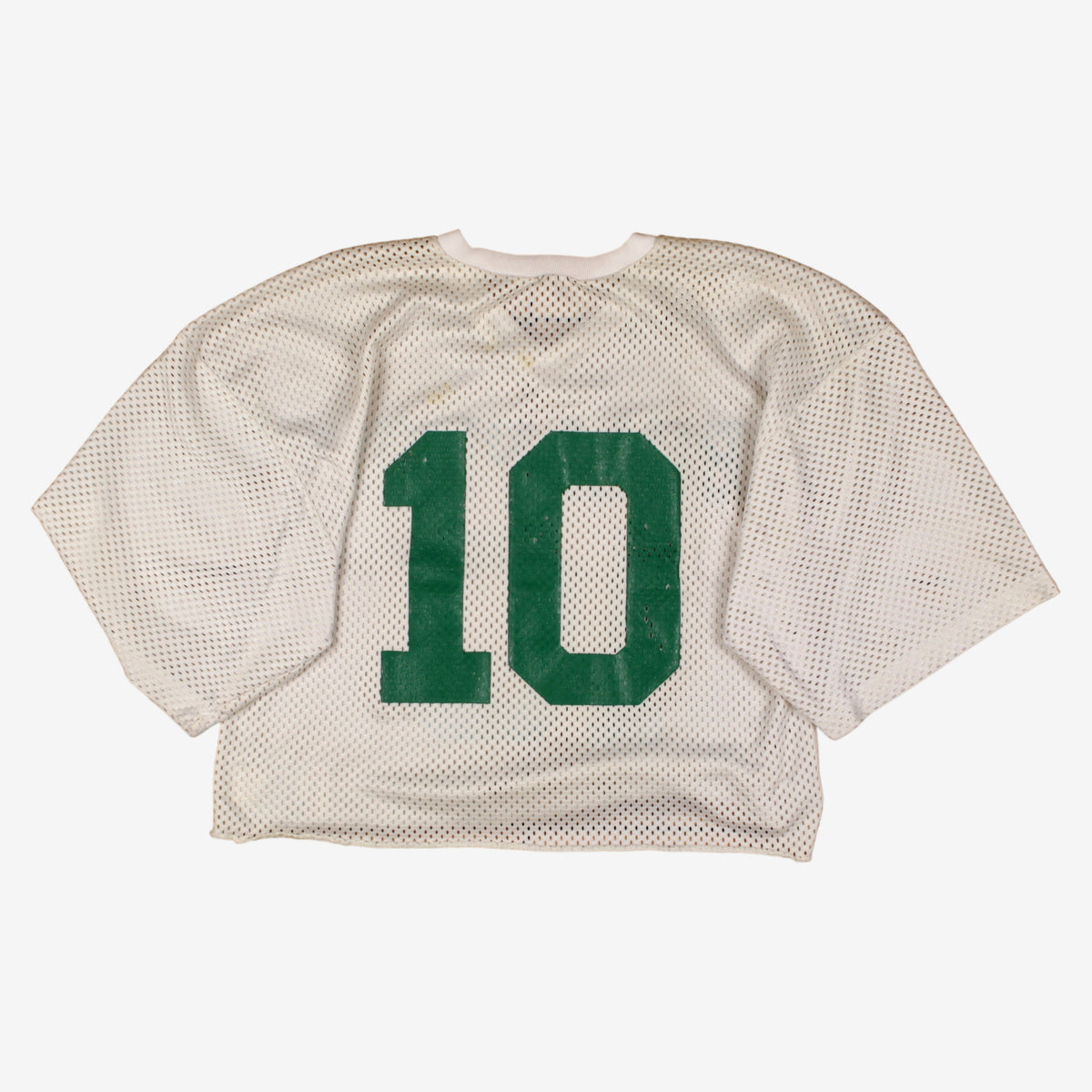 Vintage Champion Cropped Jersey T-shirt M Mens 80s White Bullpups USA Made