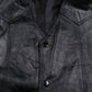 Vintage Leather Vest L Mens Black Lined Western Biker Motorcycle Gilet