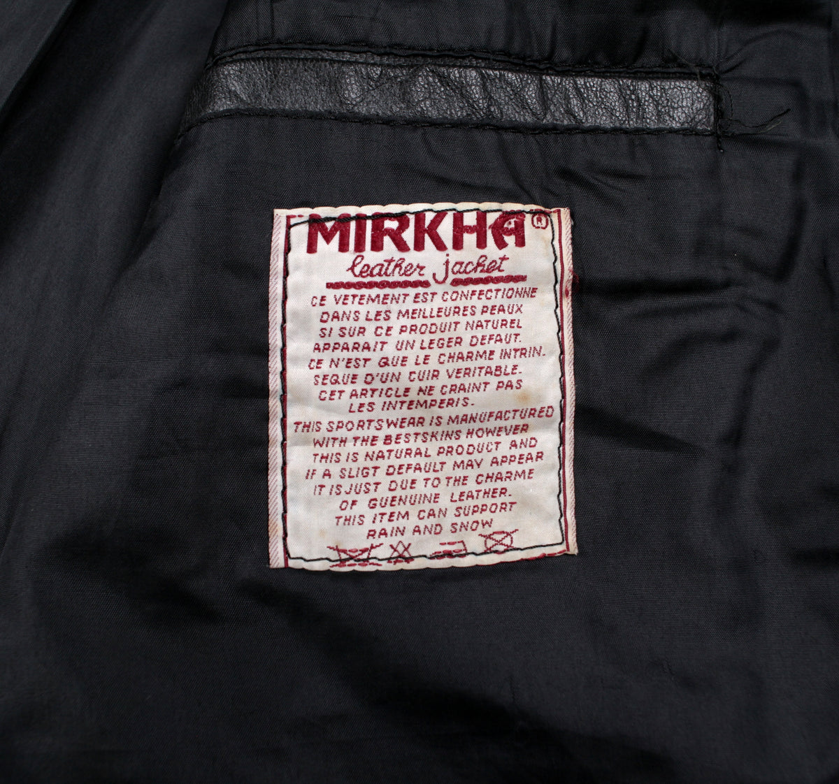 Vintage Mirkha Vest L Mens 90s Black Lined Biker Moto Gilet