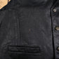Vintage Mirkha Vest L Mens 90s Black Lined Biker Moto Gilet