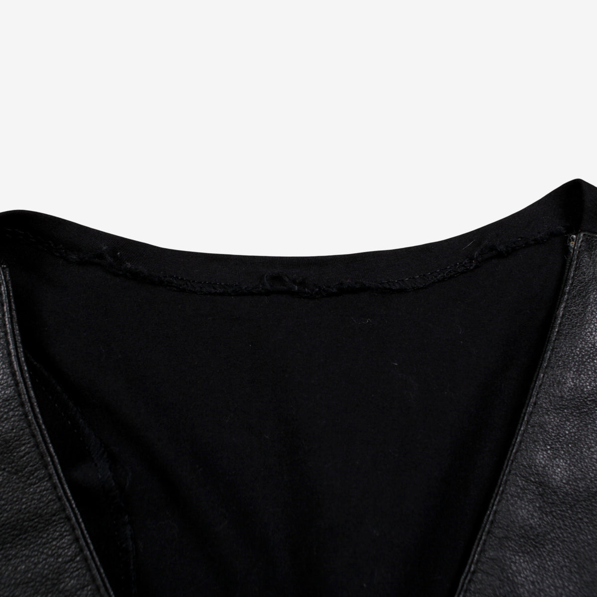 Vintage Wilsons Vest M Womens Black Wrap Front Lined Biker Motorcycle Gilet