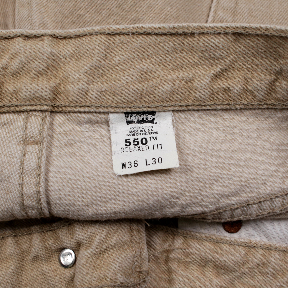 Vintage Levis 550 Jeans Relaxed Taper 36x30 90s