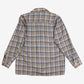 Vintage Royal Knight Shirt L Mens Button 80s Acrylic Plaid Lumberjack Blue
