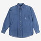 Vintage Nautica Denim Shirt M Mens Button Cotton Collar Streetwear Blue
