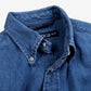 Vintage Nautica Denim Shirt M Mens Button Cotton Collar Streetwear Blue