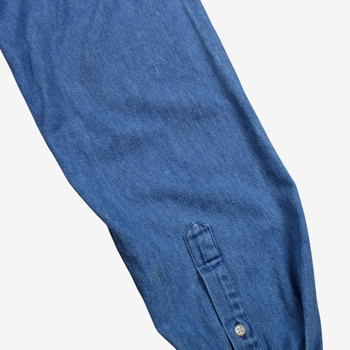Vintage Nautica Denim Shirt M Mens Button Cotton Collar Streetwear Blue