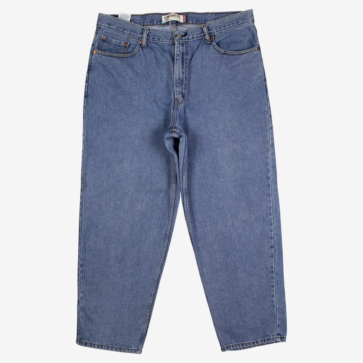 Levis 560 Jeans 40x32 Blue Relaxed Taper Faded Medium Stonewash Zip Denim
