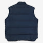 Vintage Woolrich Down Vest XL Mens 80s Blue Navy Snap Front Insulated Gilet