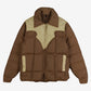 Vintage Kenny Rogers Western Collection Puffer Jacket L Mens 90s Brown USA Down