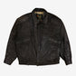 Vintage Reed Bomber Jacket M 40 Mens Black Leather Lined Biker Moto Flight