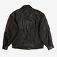Vintage Reed Bomber Jacket M 40 Mens Black Leather Lined Biker Moto Flight