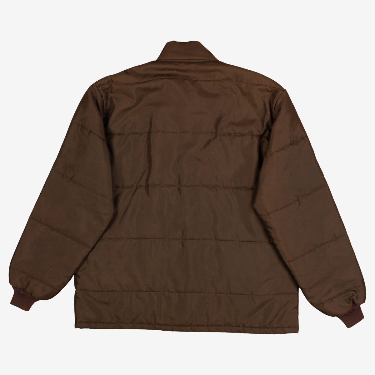 Vintage Swingster Puffer Jacket XL Mens 90s Brown Nylon Lined Western Yoke