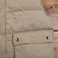 Woodlake Puffer Vest L Mens Beige Snap Front Down Insulated Outdoor Casual Gilet