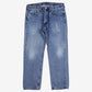 Levis 505 Jeans 38x32 Blue Regular Straight Faded Stonewash Red Tab Denim