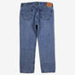 Levis 505 Jeans 38x32 Blue Regular Straight Faded Stonewash Red Tab Denim
