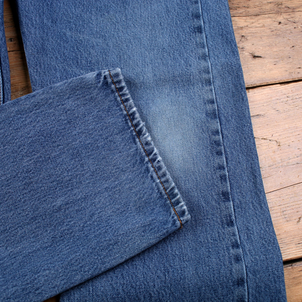 Levis 505 Jeans 38x32 Blue Regular Straight Faded Stonewash Red Tab Denim