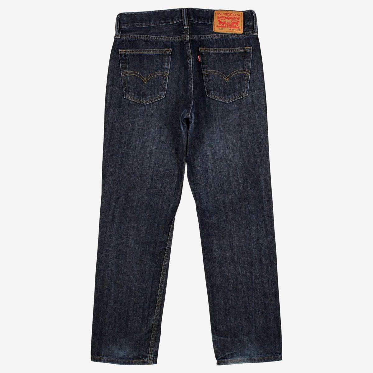 Levis 514 Jeans 30x30 Blue Regular Straight Faded Stonewash Red Tab Denim