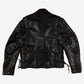Vintage Leather Jacket S Mens 90s Black Moto Lined Biker Motorcycle Heavyweight