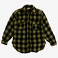 Vintage Julmor Apparel Flannel Shirt S Mens Button 50s Wool Green Buffalo Plaid