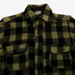 Vintage Julmor Apparel Flannel Shirt S Mens Button 50s Wool Green Buffalo Plaid