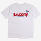 Vintage Salem Sportswear T-shirt M Mens 90s White Saucony Graphic USA Made