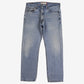 Levis 505 Jeans 36x32 Blue Regular Straight Light Stonewash Red Tab Denim