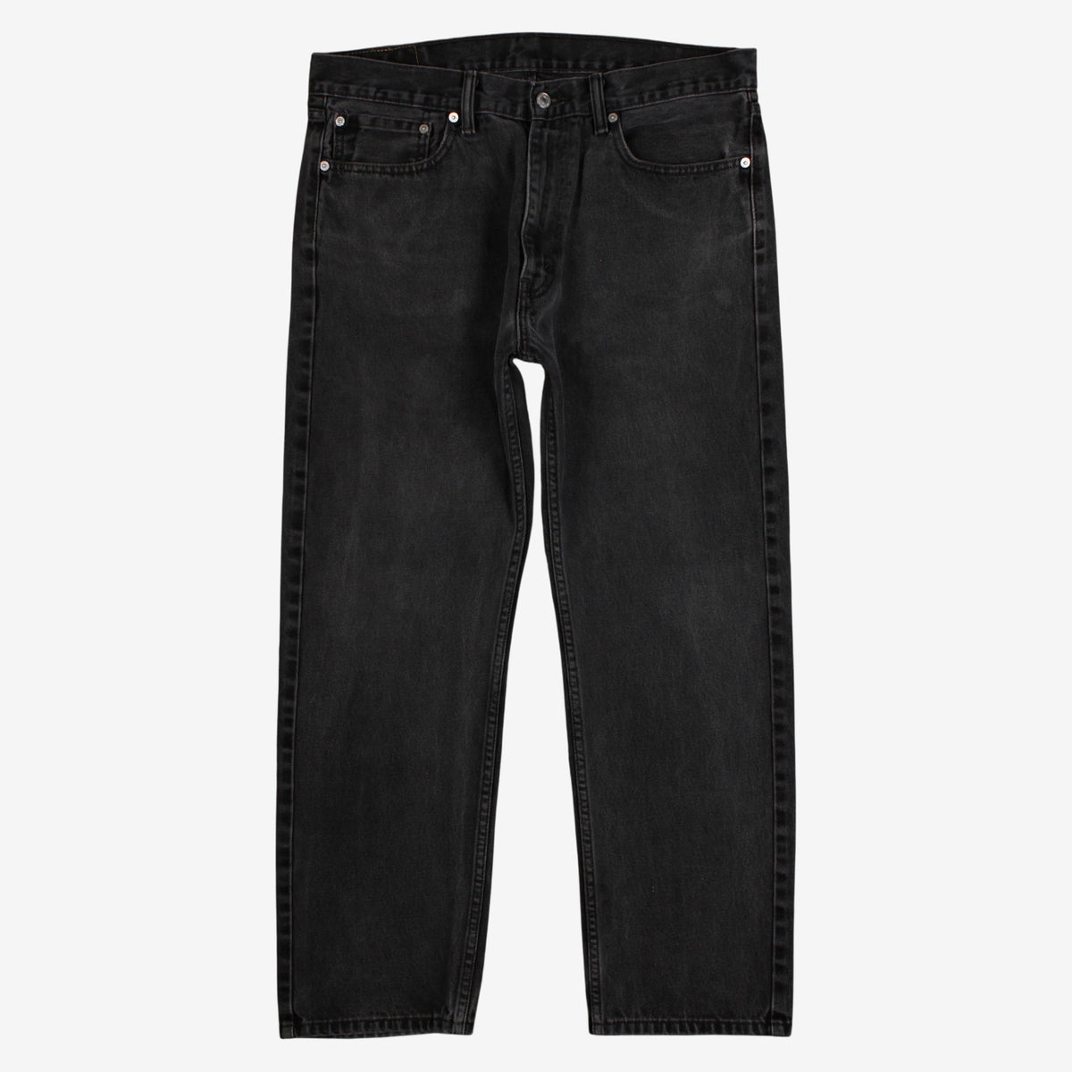 Levis 505 Jeans 36x30 Grey Regular Straight Faded Stonewash Red Tab Denim