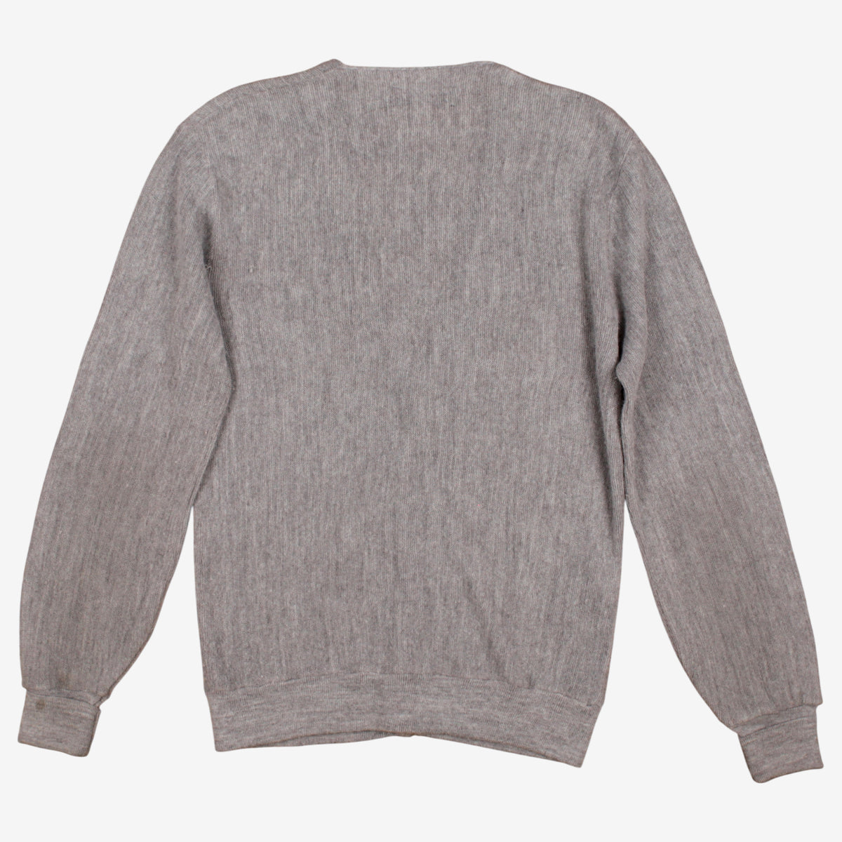 Vintage Puritan Cardigan M Mens 80s Acrylic USA Made Soft Grey Knit