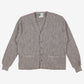 Vintage Ondian Cardigan L Mens 80s Acrylic V-neck Pockets Grey Knit
