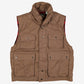 Vintage Pine Grove Cotton Vest M Mens 90s Brown Plaid Lined Outdoor Gilet