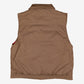 Vintage Pine Grove Cotton Vest M Mens 90s Brown Plaid Lined Outdoor Gilet