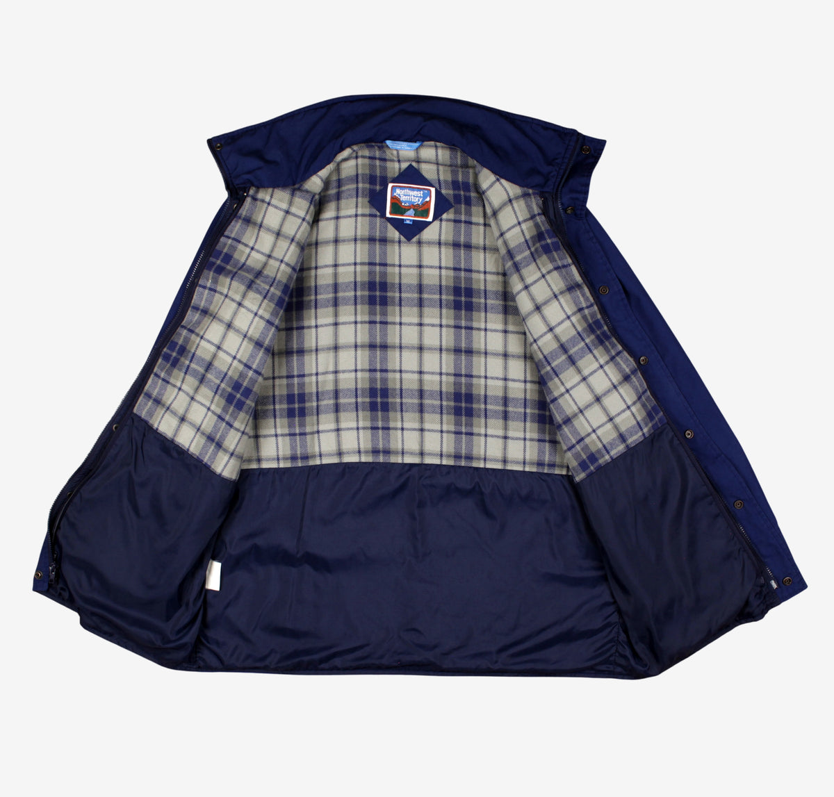 Northwest Territory Jacket XL Mens Blue Field Full Zip Lined Hooded Outdoor