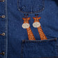 Vintage Haiks Denim Jacket 2XL Womens 90s