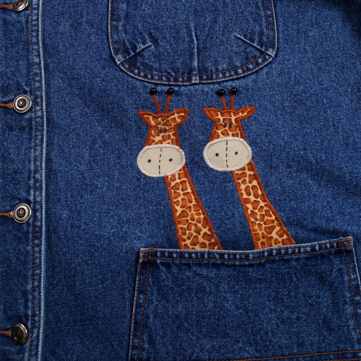 Vintage Haiks Denim Jacket 2XL Womens 90s
