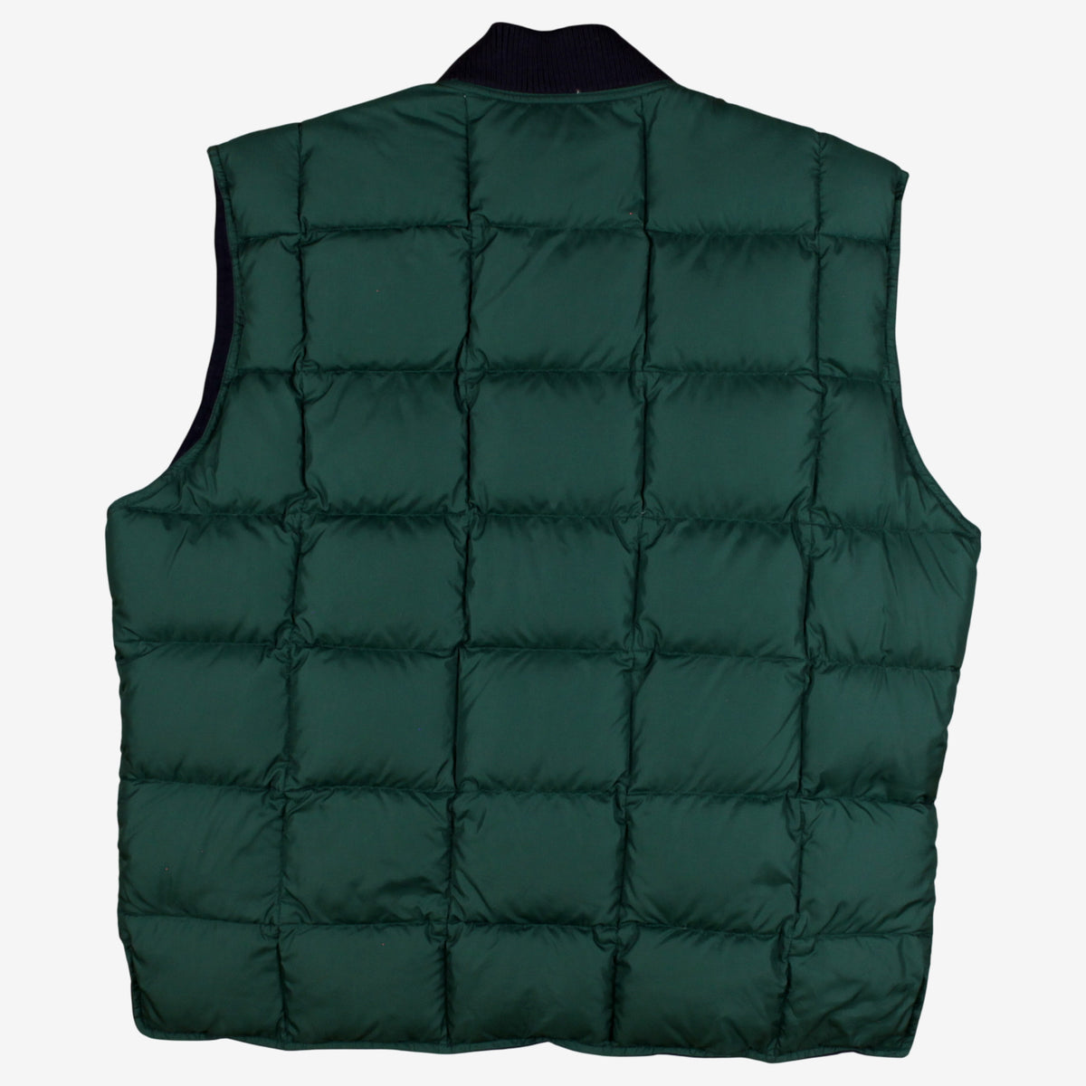 Eddie Bauer Nylon Down Vest XL Mens Reversible Green Blue Outdoor Puffer Jacket