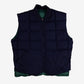 Eddie Bauer Nylon Down Vest XL Mens Reversible Green Blue Outdoor Puffer Jacket