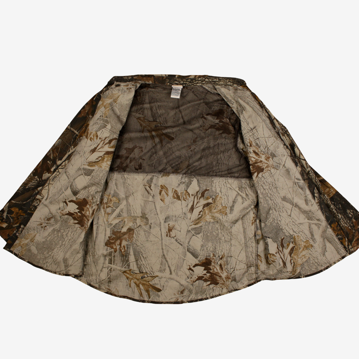 Woolrich Real Tree Shirt 2XL Mens Button Cotton Camouflage Outdoor Hunting Brown